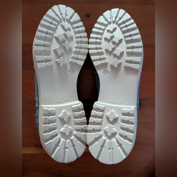 blue suede shoes new from florance italy size 7 - Picture 6 of 6